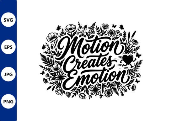 Floral Script Typography Motion Emotion