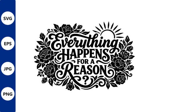 Floral Typography Quote Design