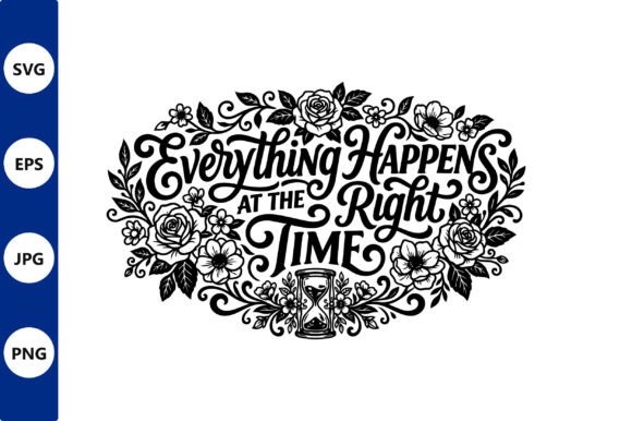 Floral Vector Typography Everything