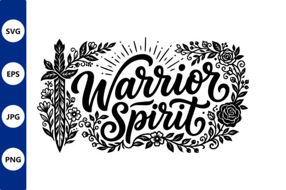 Warrior Spirit Floral Border